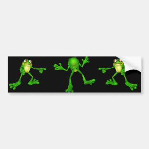 Cute Green Froggy Bumper Sticker