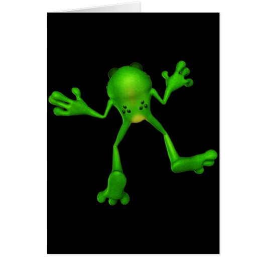 Cute Green Froggy Cards (Front)