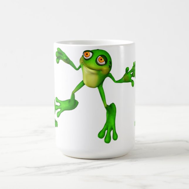 Cute Green Froggy Coffee Mug (Center)