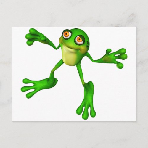 Cute Green Froggy Postcard