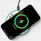Cute green Frogs synchronized swimming pattern Wireless Charger (Phone)