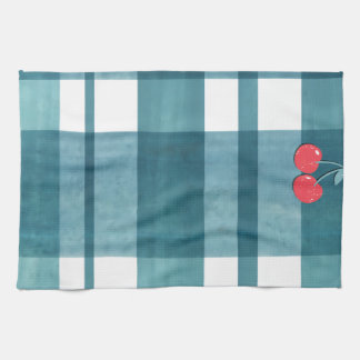 Cute green gingham kitchen towel