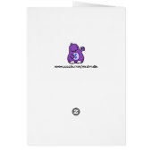 Cute Green Happy Dinosaur Cards (Back)