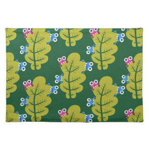 Cute Green Leaves Pattern Cloth Placemat