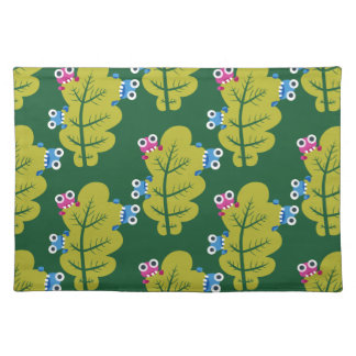 Cute Green Leaves Pattern Cloth Placemat