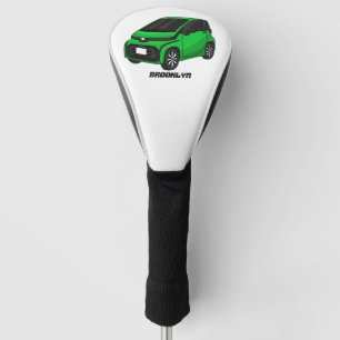 Cute green micro sized car golf head cover