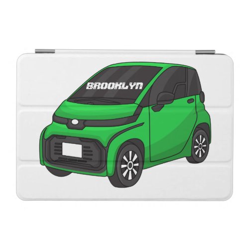 Cute green micro sized car iPad mini cover