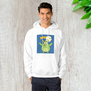 Cute Green Monster Halloween Boo Hoodie