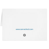 Cute Green Outer Space Aliens with Space Ship Cards (Back Horizontal)