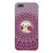 Cute Green Owl in Purple Starburst pattern