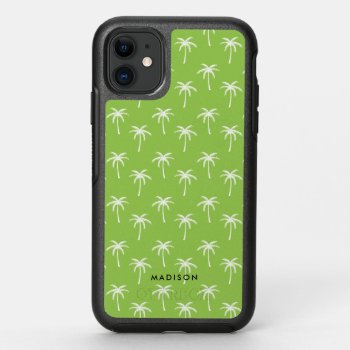 Cute Green Palm Trees Otterbox Symmetry Iphone 11 Case by heartlockedcases at Zazzle