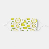 Cute Green Pear Fruit Adult Cloth Face Mask (Front, Folded)