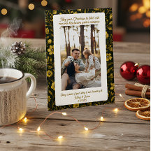 Cute Green Plaid Portrait Photo Christmas Holiday
