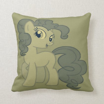 Cute Green Pony Decor Pillow