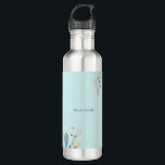 Cute Green Prickly Pears Plant Lovers Custom Name Stainless Steel Water Bottle<br><div class="desc">Cute Green Prickly Pears Cacti Plant Lovers Custom Name water bottle</div>