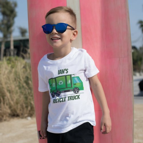 Cute Green Recycle Truck Kids Any Age T_Shirt