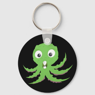 Cute Green Sea Monster Keychain