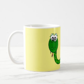 Cute Green Snake Coffee Mug by storechichi at Zazzle
