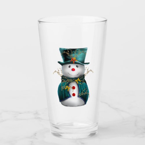 Cute Green Snowman Christmas