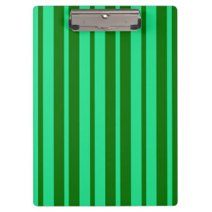 Cute Green Stylish Stripes Pattern Design Clipboard