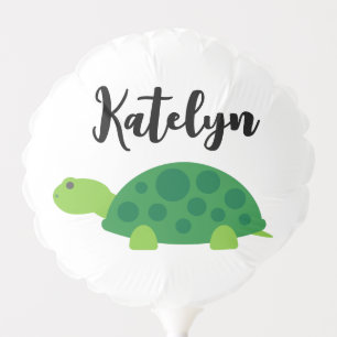 Cute green tortoise balloon for kids