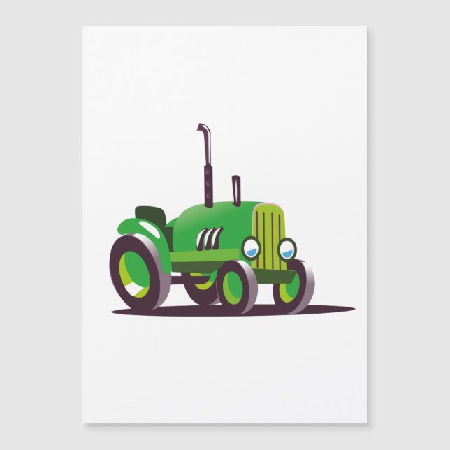 Cute Green Tractor (Front)