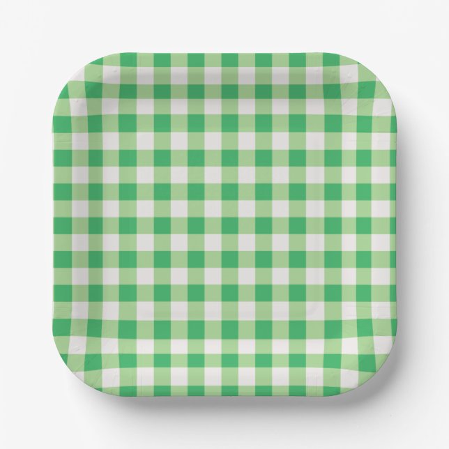 Cute Green Tractor Birthday Party  Paper Plates (Front)