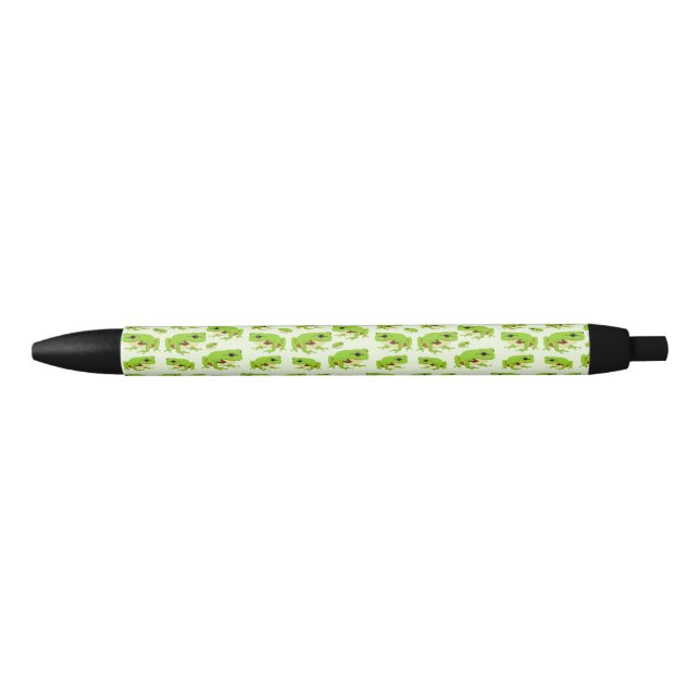 Cute Green Tree Frog Pattern Pen (Front)