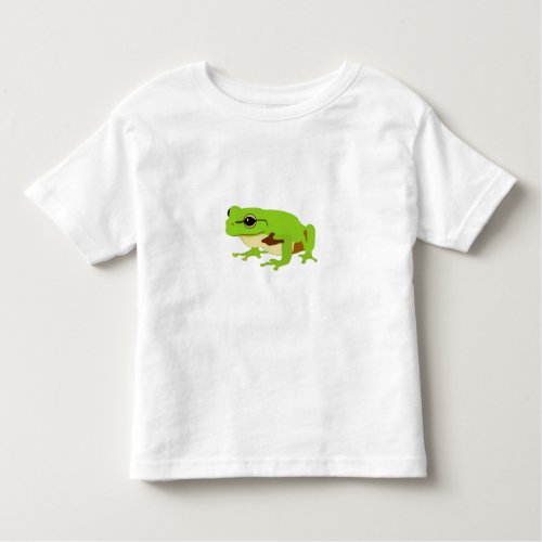 Cute Green Tree Frog  Toddler T_shirt