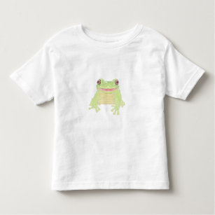 Cute Green Tree Frog - transparent.  Toddler T-shirt