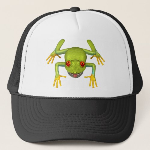 Cute Green Tree Frog Trucker Hat