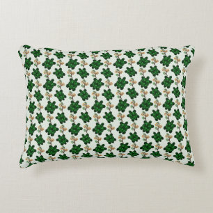 Cute Green Turtle Seamless Pattern   turtle  Accent Pillow