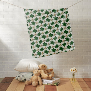 Cute Green Turtle Seamless Pattern   turtle  Baby Blanket