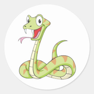 3D Cute Cartoon Snake – Wallmonkeys