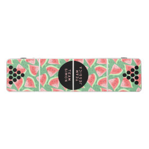 Cute green Watermelon beach Wedding Personalized Beer Pong Table