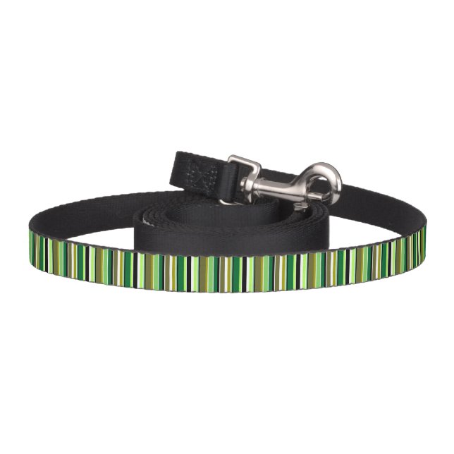 Cute green white stripes pet leash (Hook)
