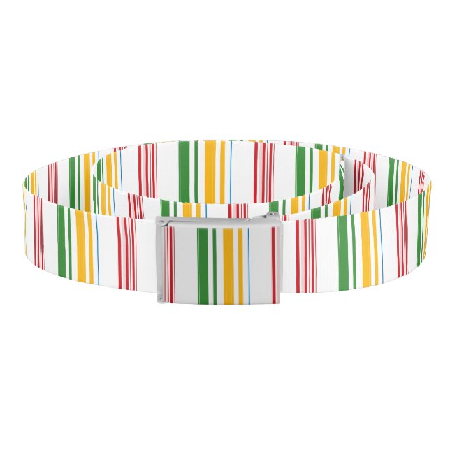 Cute green yellow stripes belt (Coil)