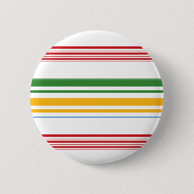 Cute green yellow stripes button (Front)