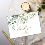 Cute Greenery Bridal Shower Thank You Card<br><div class="desc">Cute Greenery Bridal Shower Thank You Card</div>