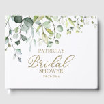 Cute Greenery Eucalyptus Bridal Shower Guest Book<br><div class="desc">Cute Greenery Eucalyptus Bridal Shower Guest Book</div>