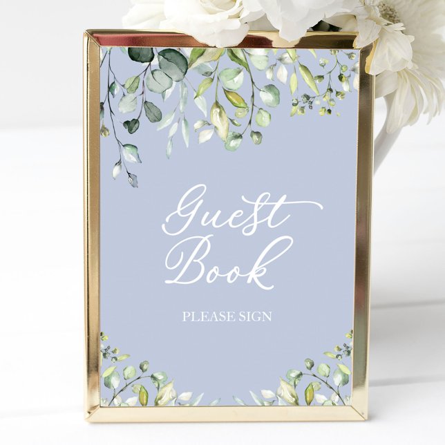 Cute Greenery Eucalyptus Guest Book Sign (Creator Uploaded)