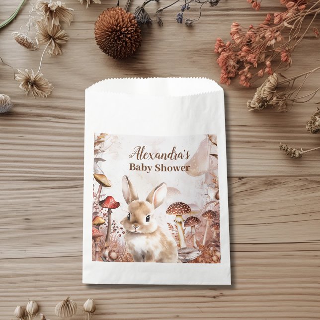 Cute Greenery Forest Animals Woodland Baby Shower Favor Bag (Creator Uploaded)