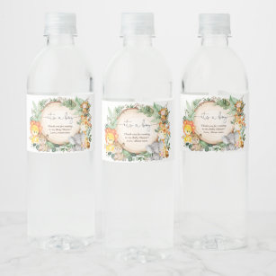 Safari Water Bottle Labels | Zazzle