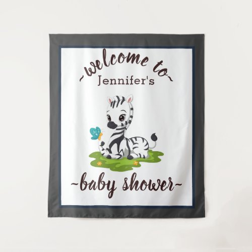 Cute Greenery Woodland Forest Animals Baby Shower