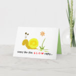 Cute Greeting Card With Snail at Zazzle