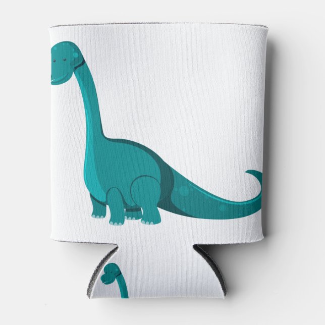 Cute gren dinosaur can cooler (Front)