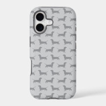 Cute Grey dachshund Dog Pattern iPhone 5 Case