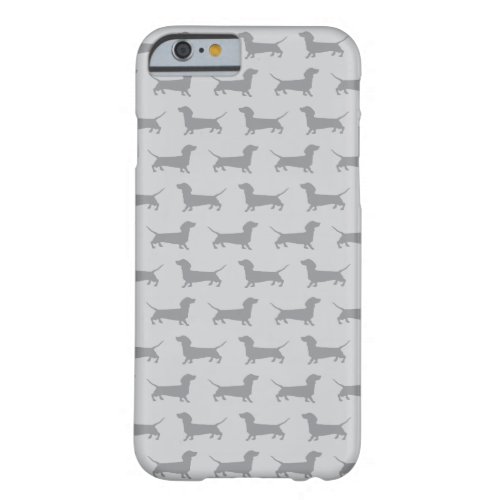 Cute Grey dachshund Dog Pattern iPhone 6 case