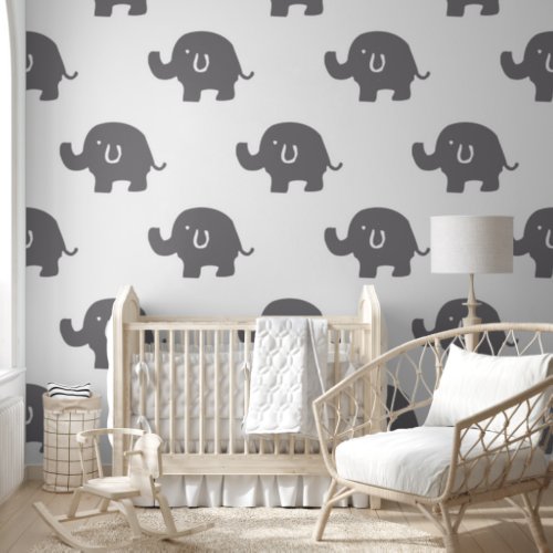 Cute Grey Elephant Wallpaper