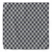 Cute Grey Geometric Pattern White & Black Stars
